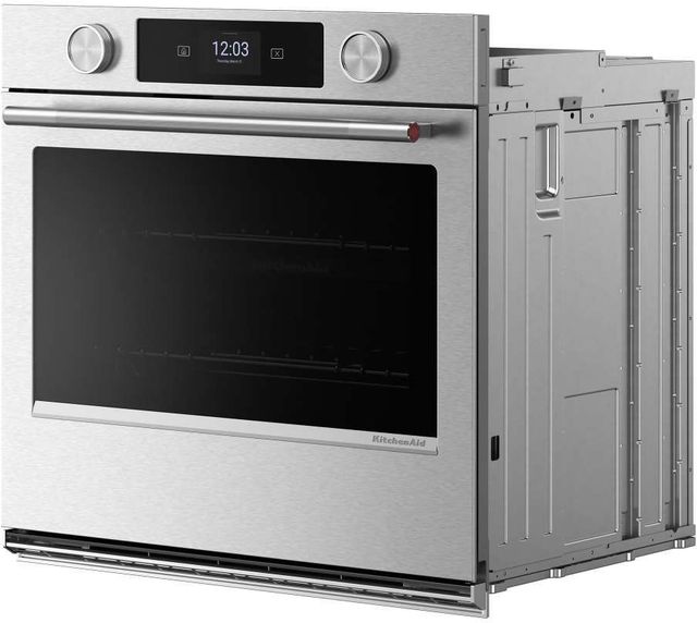 KitchenAid® 30" PrintShield™ Stainless Steel Smart Single Electric Wall Oven with Intelligent Cooking Camera-4