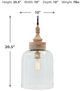 Signature Design by Ashley® Faiz Transparent Glass Pendant Light-2