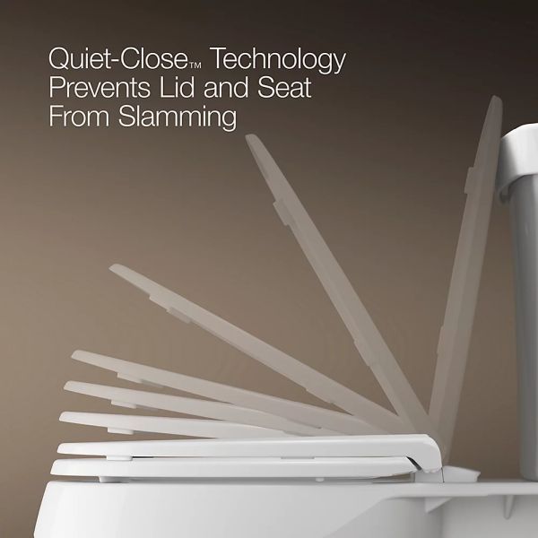 KOHLER® Cymbal® White Readylatch® Quiet-Close™ Round-Front Toilet Seat-2