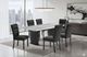 Global Furniture USA D2502 7-Piece Black/Gray Dining Set-1