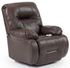 Best® Home Furnishings Customizable Brinley Leather Power Tilt Headrest Space Saver® Recliner