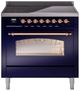 Ilve® Nostalgie II Series 36" Blue Pro Style Induction Range-0