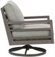 Signature Design by Ashley® Hillside Barn Brown/Gray Fabric/Wooden Outdoor Swivel Lounge-2