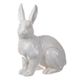 A & B Home Hector White Gazing Rabbit Statuette-0