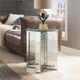 ACME Furniture Nysa Glass Top Round End Table with Mirrored Base-4