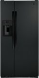 GE® 33" 23.0 Cu. Ft. Black Side-by-Side Refrigerator-0