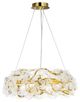 A & B Home Clear/Gold Chandelier-0