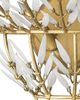 Currey & Company Magnum Opus Brass/White Wall Sconce-4