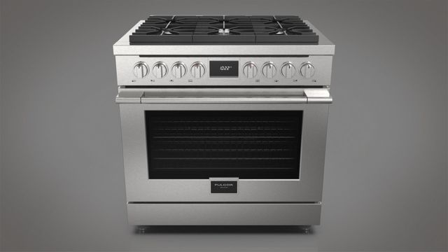 Fulgor® Milano Accento Stainless Steel 36" Pro Style Dual Fuel Range-1