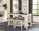 Homelegance® Timbre Antique White/Brown Counter Stool-1