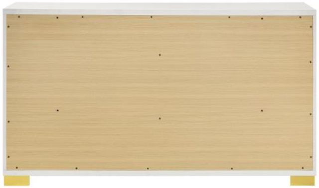 Coaster® Marceline Gold/White 6-Drawer Dresser-3