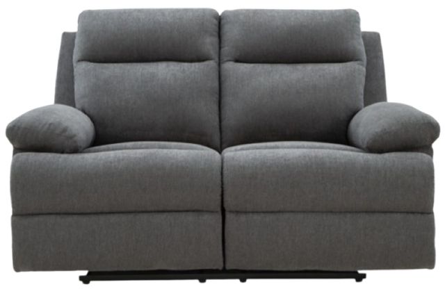 Signature Design by Ashley® Side-Swipe Charcoal Manual Reclining Loveseat-3