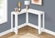 Monarch Specialties Inc. White 36" Corner Console Table-3