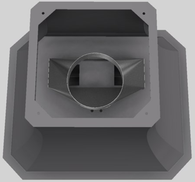 Vent-A-Hood® Designer Series 36" Gunsmoke Island Range Hood-2