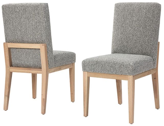 Artisan & Post by Vaughan-Bassett Dovetail Bleached White/Charcoal Side Chair-2