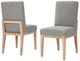 Artisan & Post by Vaughan-Bassett Dovetail Bleached White/Charcoal Side Chair-2