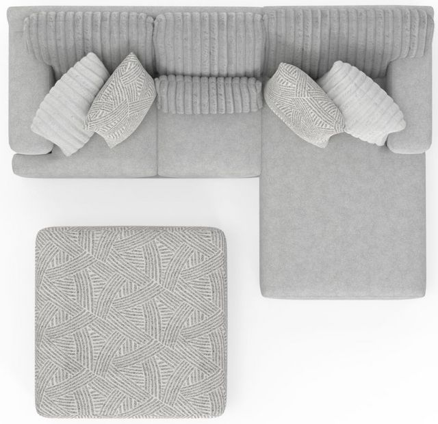 Jackson Furniture Logan 3-Piece Gray Right Side Facing Chaise Sectional-4