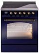 Ilve® Nostalgie II Series 30" Blue Pro Style Induction Range-1