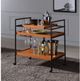 ACME Furniture Oaken Black/Honey Oak Serving Cart-2