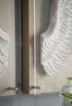 A & B Home 2-Piece White Washed Wood Carved Wing Wall Art-5