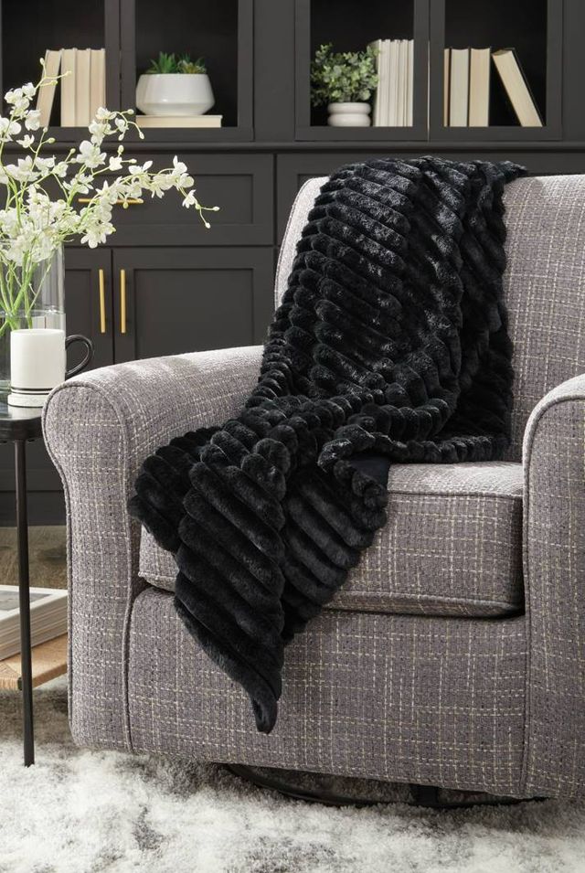 Signature Design by Ashley® Alsonwell Black Throw Blanket-2