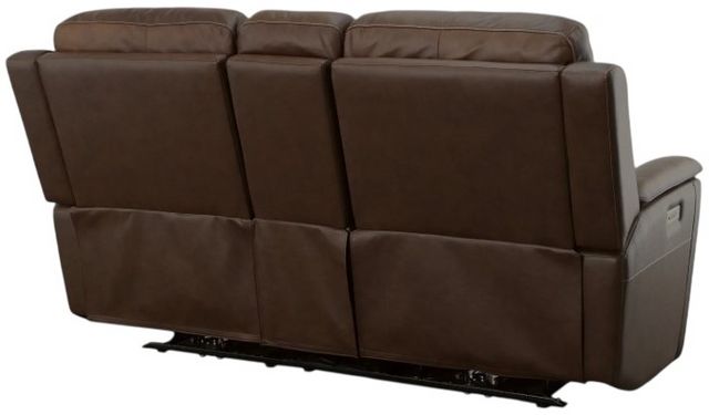 Flexsteel® Henry Dark Brown Power Reclining Loveseat with Console and Power Headrests and Lumbar-4