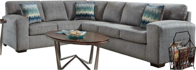 American Wholesale Furniture 2-Piece Silverton Pewter L-Shape Sectional-0