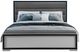 Global Furniture USA Amelia Black/Gray King Panel Bed with LED-1