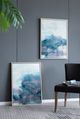 A & B Home Blue/Purple/White Aegean Framed Acrylic Wall Art Print-4
