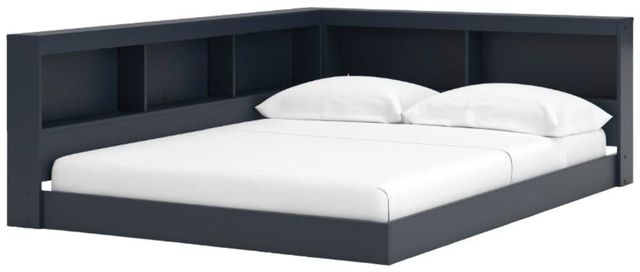 Signature Design by Ashley® Simmenfort Navy Blue Full Bookcase Storage Bed-0