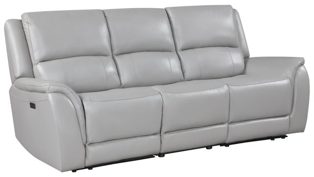 Steve Silver Co. Alexandria 3-Piece Stone Power Leather Reclining Sofa-0