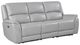 Steve Silver Co. Alexandria 3-Piece Stone Power Leather Reclining Sofa-0
