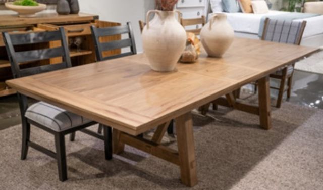 Signature Design by Ashley® Ridgester Light Brown Dining Table-1