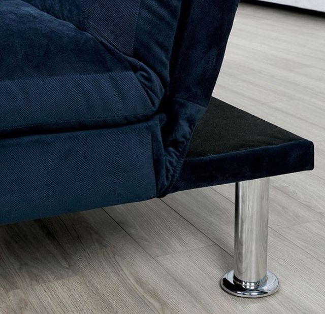 Furniture of America® Saratoga Navy Futon Sofa-3