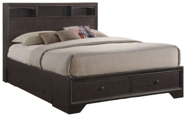 ACME Furniture Madison II Espresso Queen Bookcase Bed-0