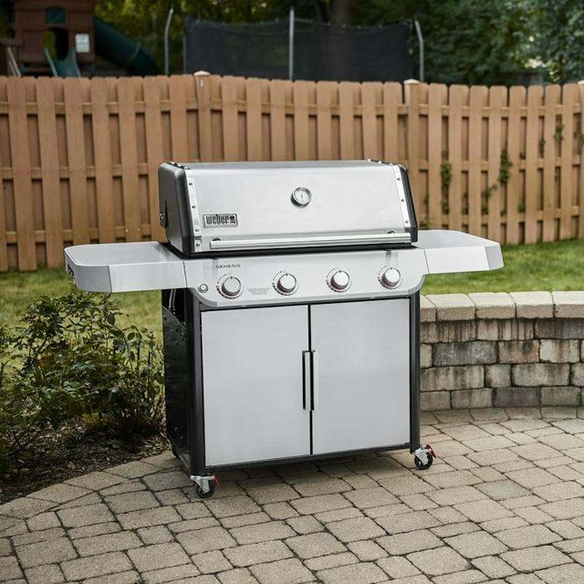 Weber® Genesis S-415 4-Burner Stainless Steel Freestanding Liquid Propane Grill-2