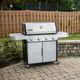 Weber® Genesis S-415 4-Burner Stainless Steel Freestanding Liquid Propane Gas Grill-1