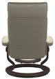 Stressless® by Ekornes® Customizable Admiral Medium Manual Recliner and Ottoman -2