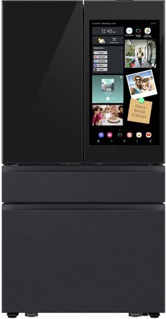 Samsung Bespoke 36 in. 28.6 Cu. Ft. Charcoal Glass and Matte Black Steel French Door Refrigerator with AI Family Hub™+ &  AI Vision Inside™