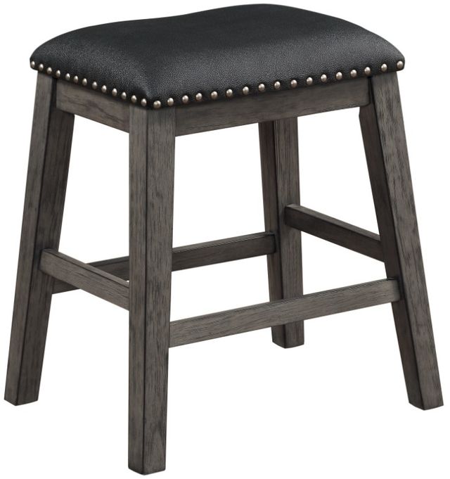 Homelegance® Timbre Black/Wire Brushed Gray Counter Height Stool-0