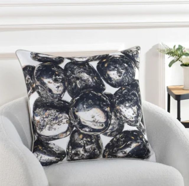 Stylecraft Norman Wyatt Home Black/White Designer Pillow-1