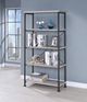 Coaster® Analiese Grey Driftwood Open Bookcase-4