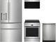 Electrolux 4 Piece Stainless Steel Induction Kitchen Appliance Package-0