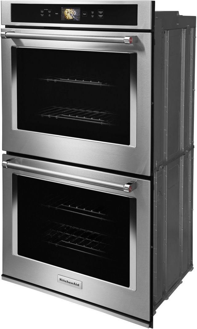 KitchenAid® 30" Stainless Steel Smart Electric Built In Double Oven-1