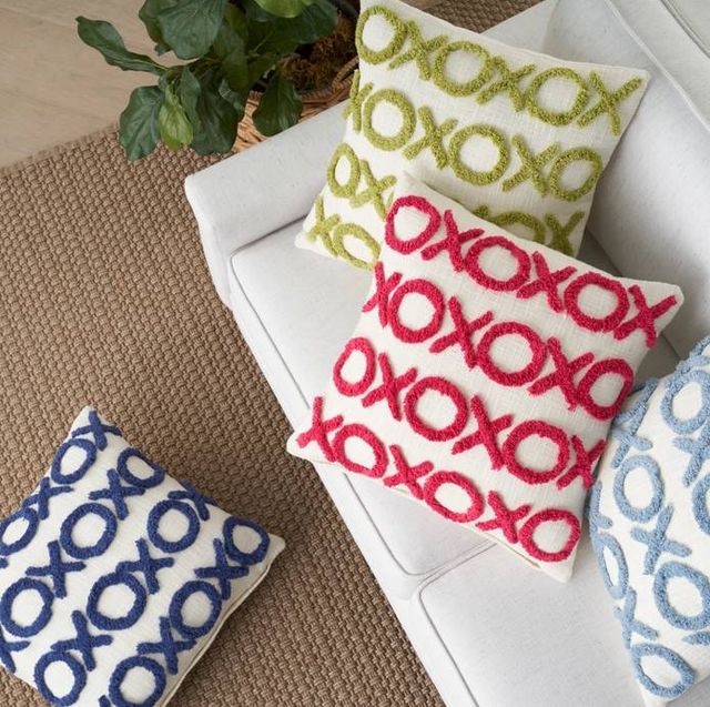 Nourison Home™ Lifestyle Blue Ink Tufted XOXO Throw Pillow-2