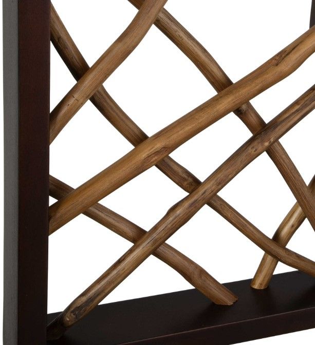 Uttermost® Teak Maze Walnut Rectangle Mirror-4