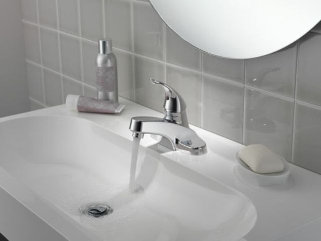 Peerless Core Chrome 5" Single Handle Bathroom Faucet with Pop-Up-2