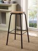 ACME Furniture Scarus 2-Piece Black/Natural Bar Stool Set-1