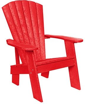 C R Plastics Original Red Adirondack Chair-0
