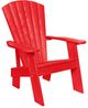 C R Plastics Original Red Adirondack Chair-0